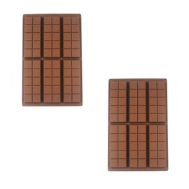 Chocolate Bar Molds Set of 2,Non-Stick Food Grade Silicone Mold for Dubai Chocolate Bar Pistachio,Candy,Snacks (Style 02)