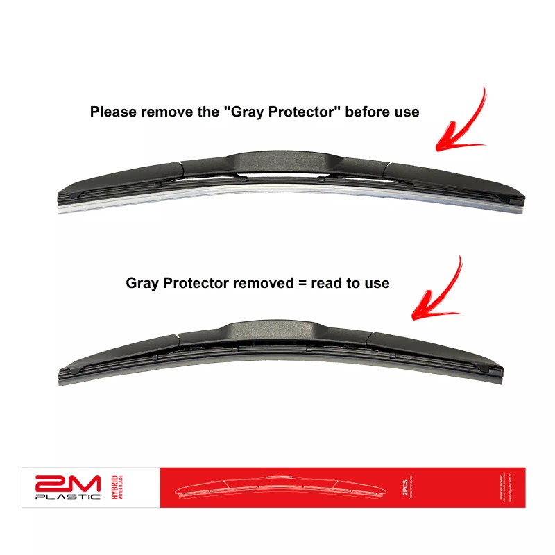 2MPLASTIC Front and Rear Windshield Wiper Blade For Jeep COMPASS