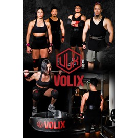 VOLIX Training Belt (Microfiber Leather Soft Fabric Fits Your Body) Lifting Belt, Power Belt, Muscle Training (Black, M)