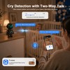 DYPCO Indoor Security Clock Camera with Temperature and Humidity Monitoring,