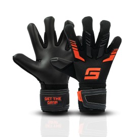 GRIPMODE Children's Goalkeeper Gloves with Fingersave Junior Red 2.0 - Goalkeeper Gloves with Individually Removable Finger Protection I Football Goalkeeper Gloves with Latex Coating for Good Grip - Size 5