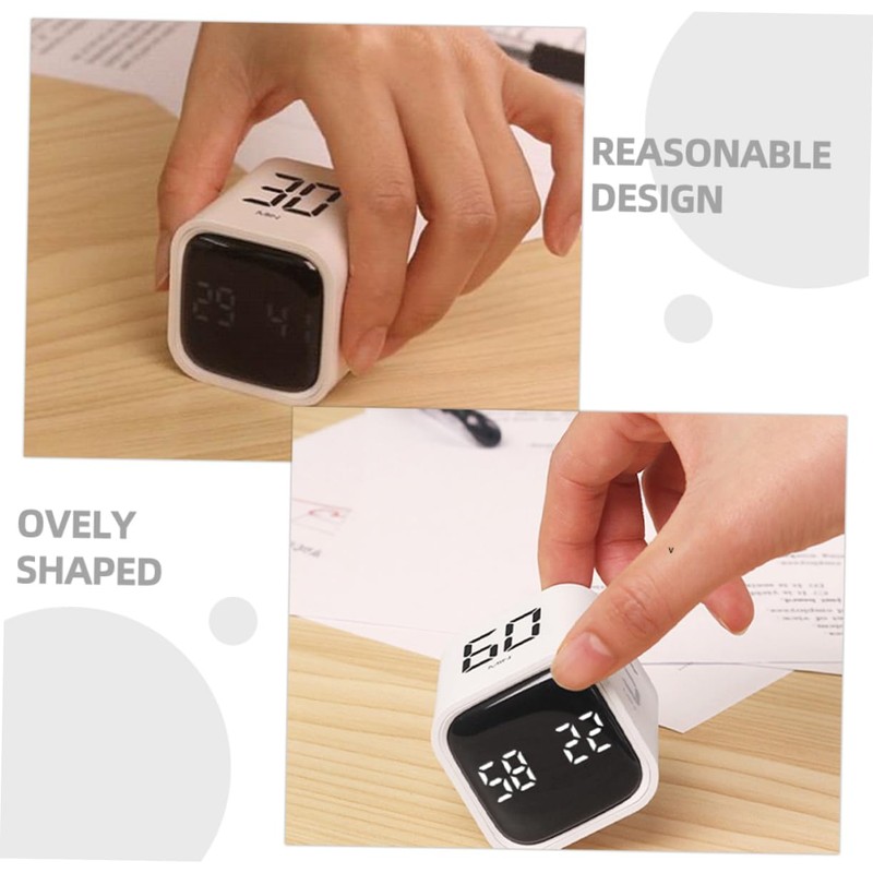 MAGICLULU Portable Digital Cube Timer for Study Cooking and Baking