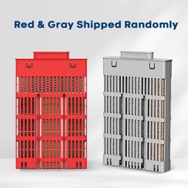 Wonderfactory S1 Fish Tank Filter Replacement Cartridge for S1 Smart Fish Tank, Internal Biological Filtration Media Blocks Aquarium Accessories Cleaning for Clear Water (Red & Gray Shipped Randomly)