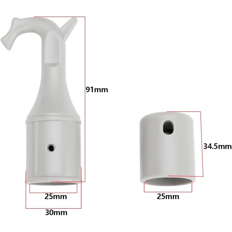 SANTUO Skylight Window Pole Opener Hook for Telescopic Plastic Pole