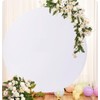 6.6 FT Round Backdrop Cover White Spandex Round Arch Cover