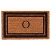 Calloway Mills 152961830O Black Border 18" x 30" Monogram Doormat,