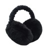 Women's Ear Warmers, Earmuffs, Men's Foldable Soft Black Plush Earmuffs