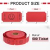 L LIKED 500 Raffle Tickets, Smile, Red (6 Color Selection),