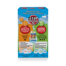 Stop Bugging Me - Super Lice Treatment Pack - 1 Super Lice Treatment Shampoo with Comb and 1 Laundry Additive Concentrate