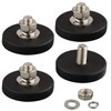 ULIBERMAGNET Neodymium Magnets, Scratch-Resistant with Rubber Coating and M6 Male