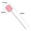 (250 PCS) JIESI Sterile Sponge Mouth Swabs(Pink)