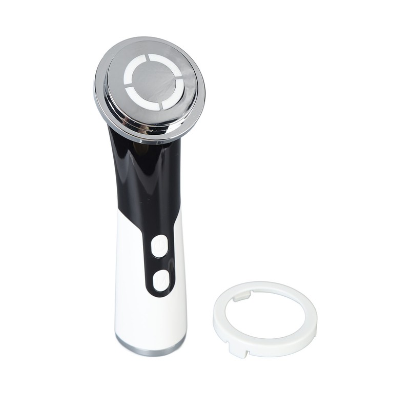 USB Muti Function Facial Massager Red Blue Led Heating Vibration