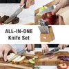 JF JAMES.F Knife Set, 17 Piece Dishwasher Safe Kitchen Knife