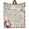 GWLCGFY Mothers Day Blanket Gifts for Mother in Law Blanket,