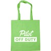 Hippowarehouse Pilot off duty Tote Shopping Gym Beach Bag 42cm