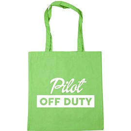 Hippowarehouse Pilot off duty Tote Shopping Gym Beach Bag 42cm x38cm, 10 litres