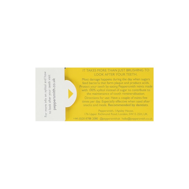 Peppersmith Sicilian Lemon and Fine English Peppermint Fresh Mints 15