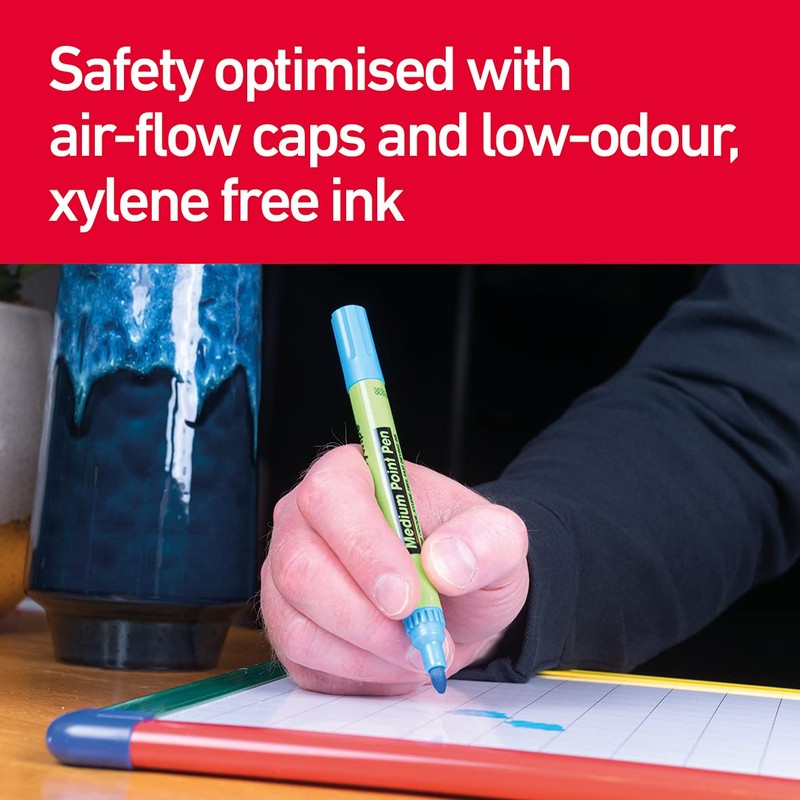 Show Me Medium Tip Drywipe Pens 48-Pieces, Assorted Colour