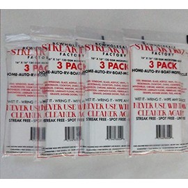 Streak Free Factory Microfiber Cleaning Cloth 16 x 16 inch White (12)