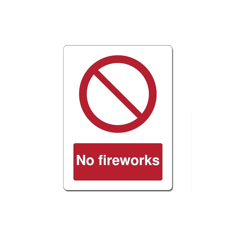 Red Circle Prohibited Act Metal Sign For Office Work Site