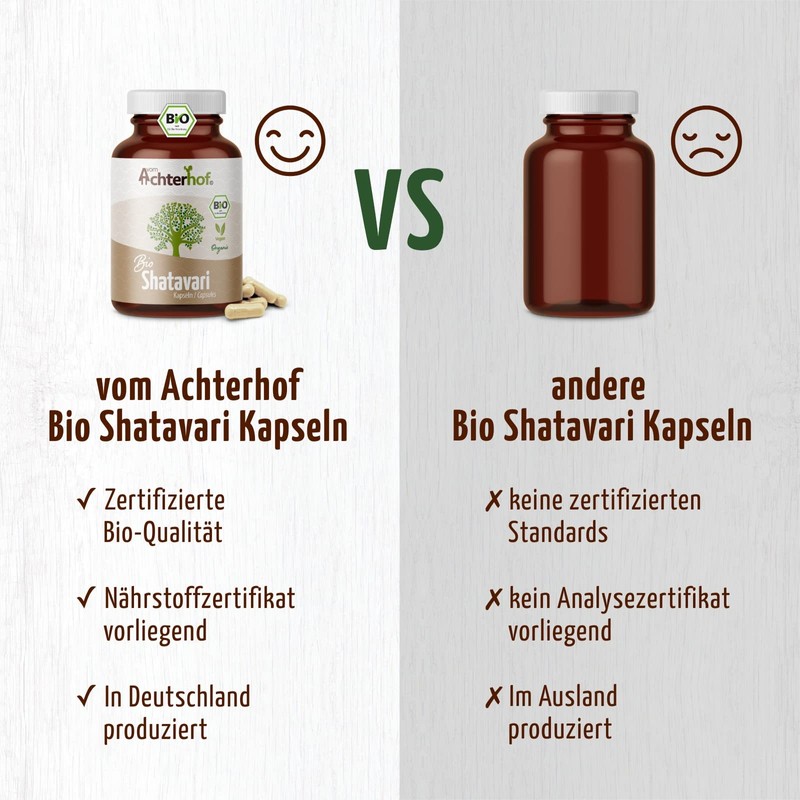 Shatavari Capsules Organic | 160 Capsules | 500 mg per