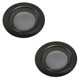 Drain Hair Catcher,Drain Stoper,Shower Drain Cover for Bathtub, Kitchen Sink Strainer, Stainless Steel Bathroom Sink, Drain Stopper with (2 PCS,black,3.5 in)