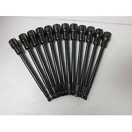 ~ 12~6" L IMPACT LASER ETCHED MAGNETIC ~ 7/16" ~ NUTSETTER NUT DRIVER SETTERS