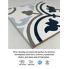Tenedos Provenza Square 8x8 Gray White Blue Compact Porcelain Floor