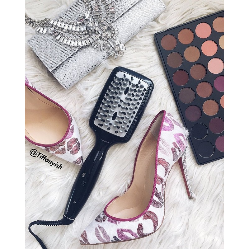 INFINITIPRO BY CONAIR Diamond-Infused Ceramic Hot Brush, Smoothing Hot Brush