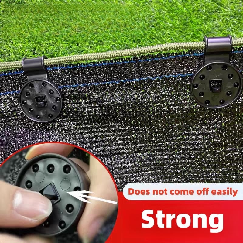 50 Plastic Clips for Sun Protection Nets Awning Clips Black