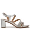 Naturalizer Womens Bridget4 Heeled Sandal Silver Crystal 7.5 M