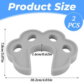 Alovez 2 Stück Türstütze für Waschmaschine, Türstütze für Waschmaschine Türstopper aus Silikon für Frontlader Waschmaschinen Türstütze Werkzeug zum Stützen der, Grau