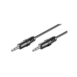 Wentronic AVK 119-1000 Q 10.0m Audio Video Cable 3.5 to 3.5mm Stereo Plug