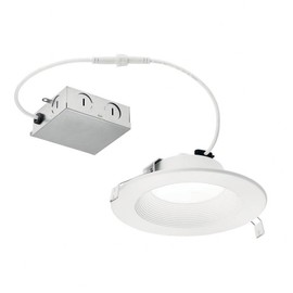 Kichler Direct-to-Ceiling 6 inch Round Recessed 27K LED Downlight in White