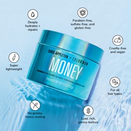 Color Wow Money Masque – Deep Hydrating Conditioning Treatment Created With Celebrity Stylist Chris Appleton, Hydrates, Repairs, Silkens All Hair Types, Color-Treated, Dry, Damaged, Curly, Fine, Vegan