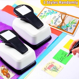 Perforadora cuadrada de 1.5 pulgadas, perforadora de papel cuadrada para manualidades de papel, perforadora de recortes, perforadora de forma cuadrada