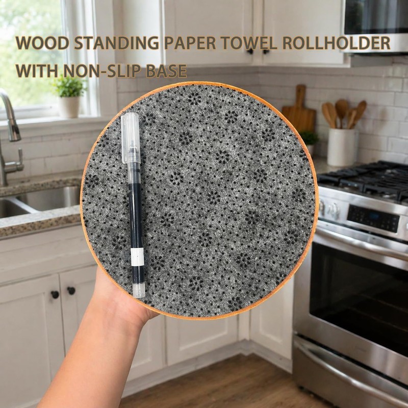 2026 NEW Wooden Paper Towel Holder, Wood Paper Towel Holder