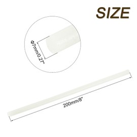 QUARKZMAN Pack of 16 Hot Glue Sticks 7 mm x 200 mm Mini Hot Glue Sticks Hot Glue Gun Glue Fabric for Repair Craft Decoration DIY Crafts Glitter White