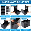 Menkxi 16 Inch Slide out Under Desk Drawer 3 Layer