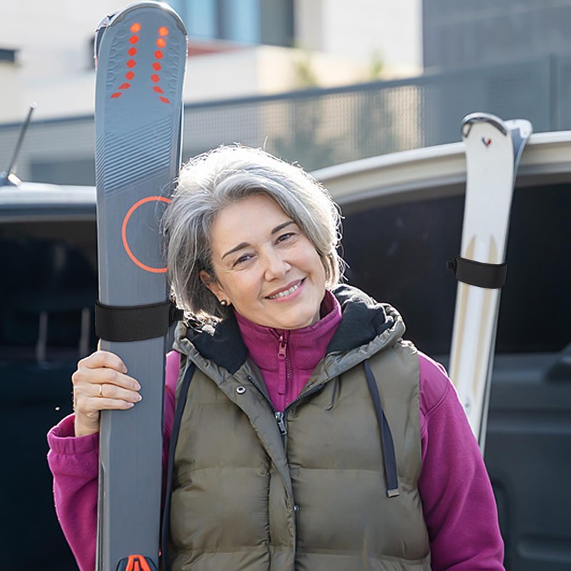 YSJCHEBS 8 Stück Skigurte, Snowboard-Bindungswerkzeuge, Nylongurte, Elastische Gurte, Verstellbare Gurte