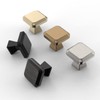 Asidrama 6 Pack 1-1/4 inch Brushed Satin Nickel Kitchen Cabinet