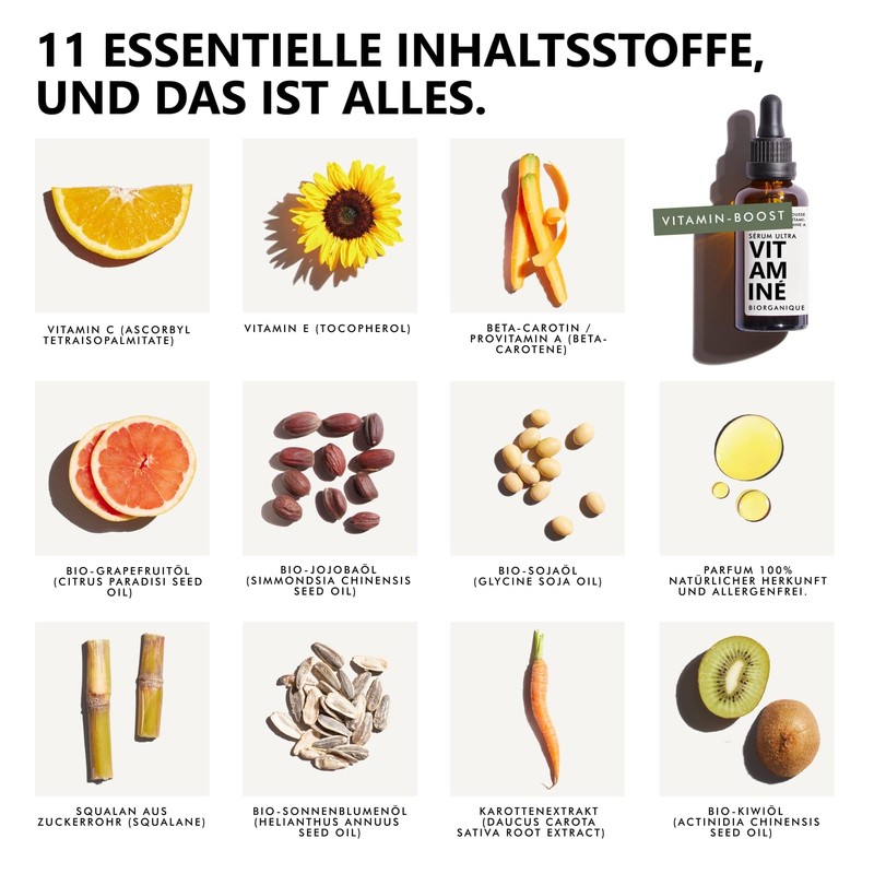 Multi-Action Face Serum | Vitamin C/E + Provitamin A |