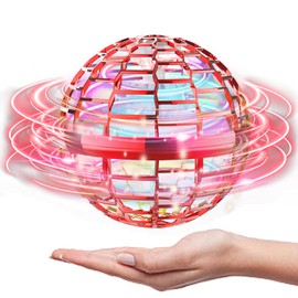 ATHLERIA Pro Hand Operated Mini Drone for Kids Teens,Led Light Arrow Rocket Helicopter Flying Ball Toy,Flying Spinner Interactive Toys,Birthdays for Boys Girls 6+