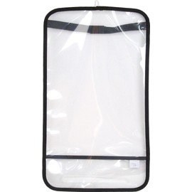 Fuwari School Bag Genuine Transparent Design School Bag Cover Long Size Made in Japan Compatible with Universal A4 Flat File School Bag (Black)