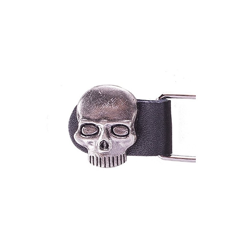 4-Pack Skull Vest Extenders-Leather-Snap On Button