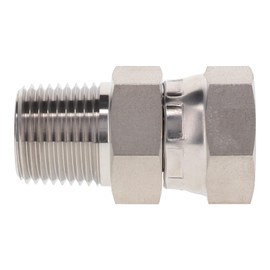 TITAN FITTINGS SS-1404-08-08 | 1/2" NPT Male Pipe x 1/2" NPSM Female Pipe Swivel