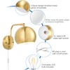VATONI Plug in Dimmable Wall Sconce Swing Arm Wall Lights