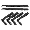 WOONEKY Double-ended Brow Brush and Comb Stainless Steel Eyelash Comb