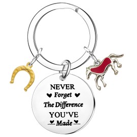 Nimteve Horse Gifts For Women Girls Inspirational Horse Keyring for Friends Horse Decor Christmas Birthday Gifts For Horse Lovers Horse Trainer