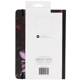 AMERICAN CRAFTS Point Planner Bound Dark FLRL, Floral-Dot Grid-120 Sheets
